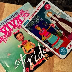 Colorful Paper Doll Set with Outfits